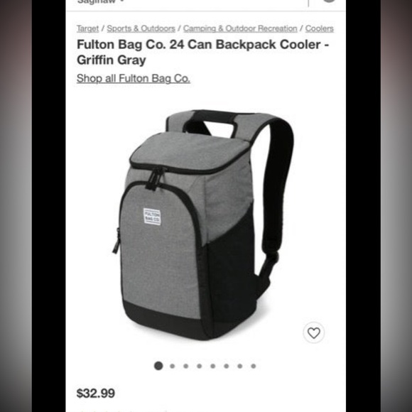 Target Other Nwt Fulton Bag Company 24 Can Backpack Cooler Poshmark